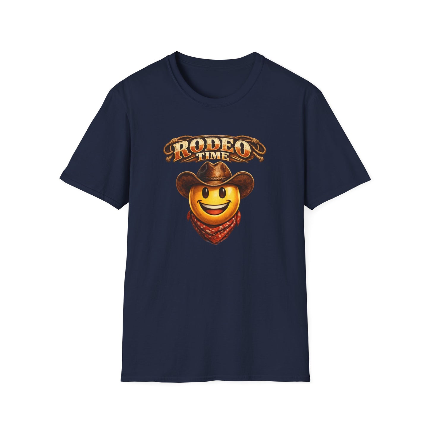 RODEO TIME EMOJI - GUY - Unisex Soft Style T-Shirt