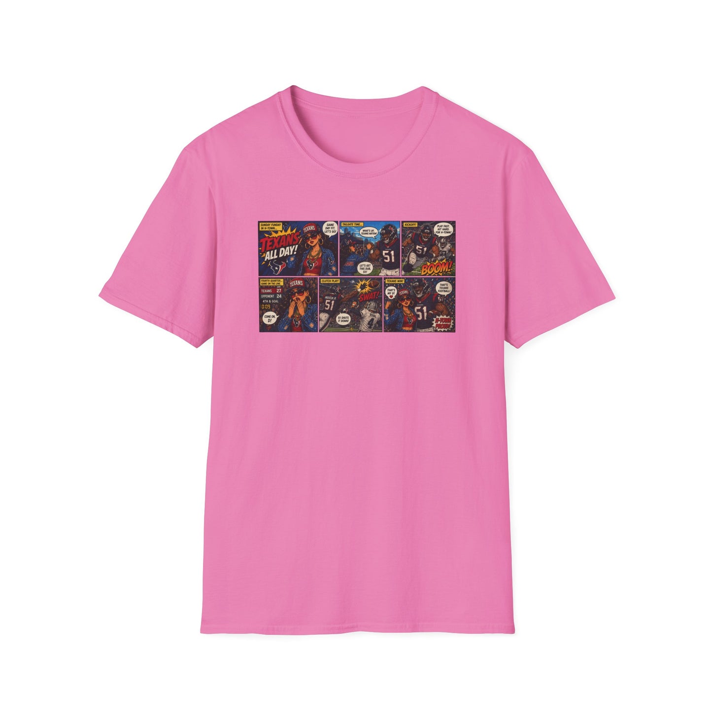 Comic Strip Graphic T‑Shirt — Retro Pop Art Panels