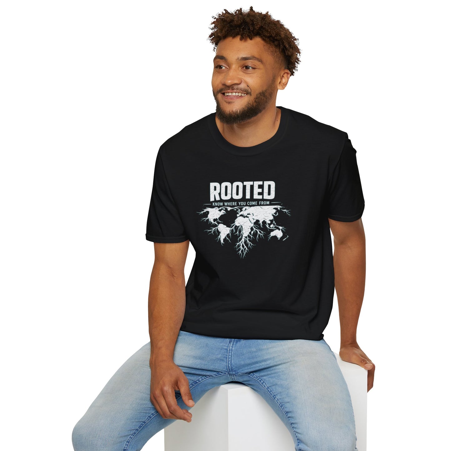 ROOTED-KNOW WHERE YOU COME FROM - Unisex Soft Style T-shirt