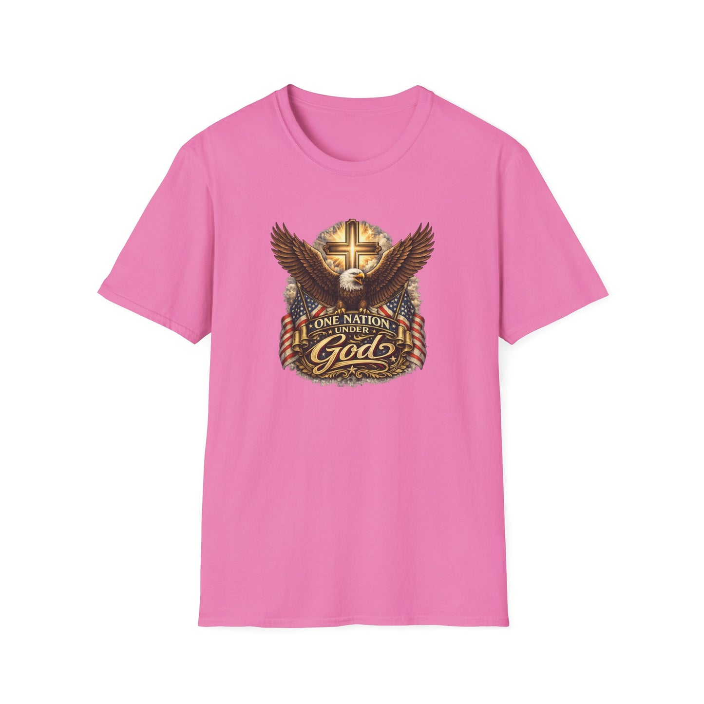 ONE NATION UNDER GOD - Unisex Softstyle T-Shirt