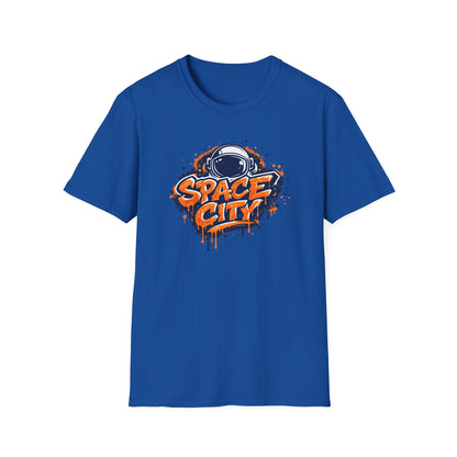 SPACE CITY-GRAFFITI ART - Unisex Soft Style T-shirt