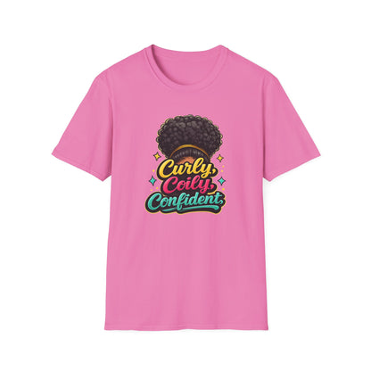 CURLY-COILY-CONFIDENT Unisex Soft Style T-Shirt