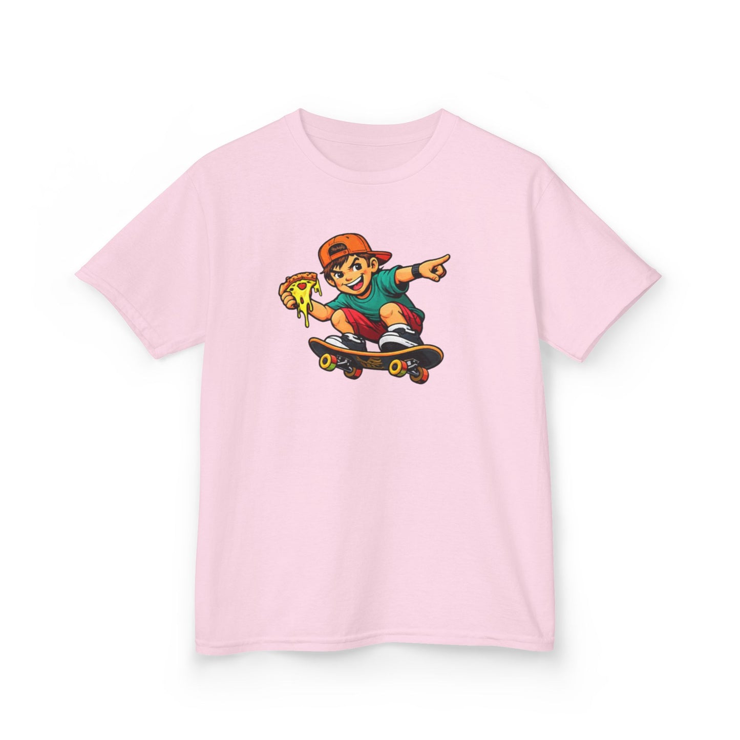 SKATEBOARD PIZZA BOY - Kid's Cotton Tee