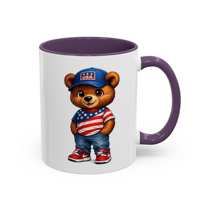 BERRY - REPPIN THE USA - Accent Coffee Mug (11, 15oz)