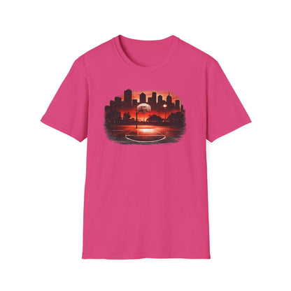 Street B-Ball Court - Unisex Soft Style T-Shirt
