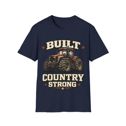 BUILT COUNTRY STRONG - ((BIG PRINT)) - Unisex Soft Style T-Shirt