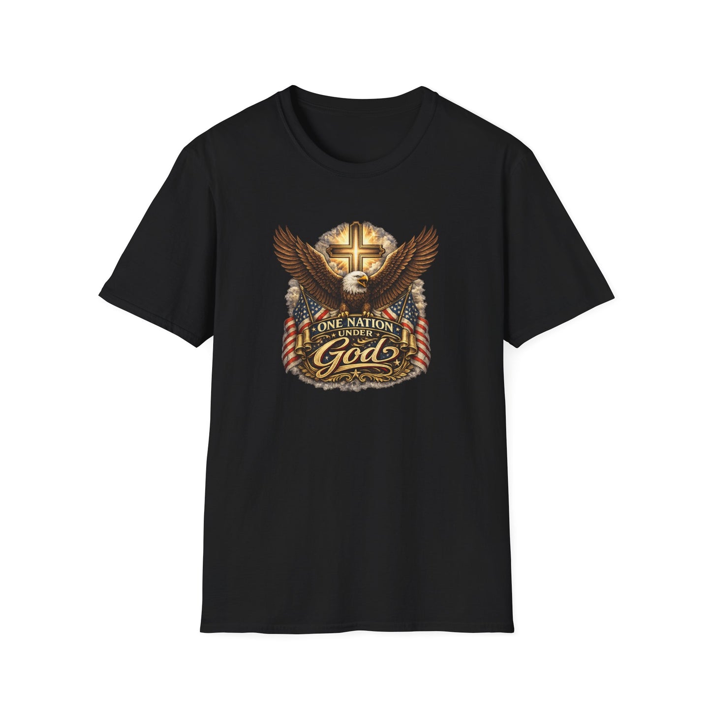ONE NATION UNDER GOD - Unisex Softstyle T-Shirt
