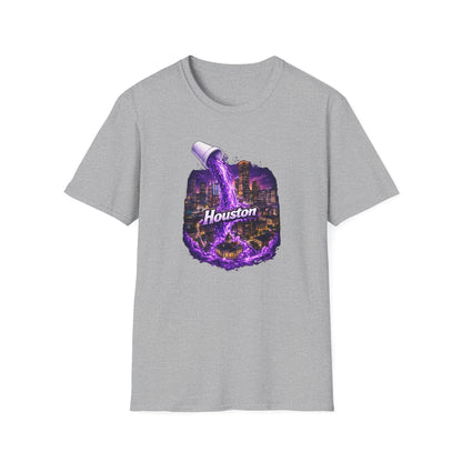 PURPLE HOUSTON - Unisex Soft Style T-Shirt