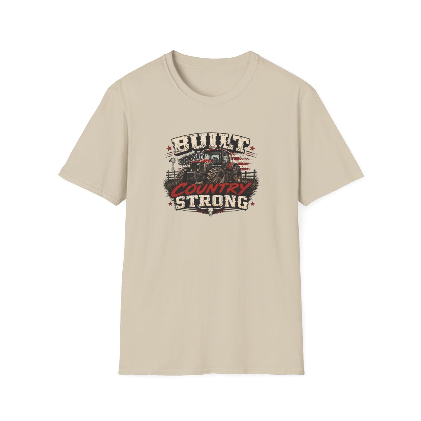 BUILT COUNTRY STRONG - Unisex Soft Style T-Shirt