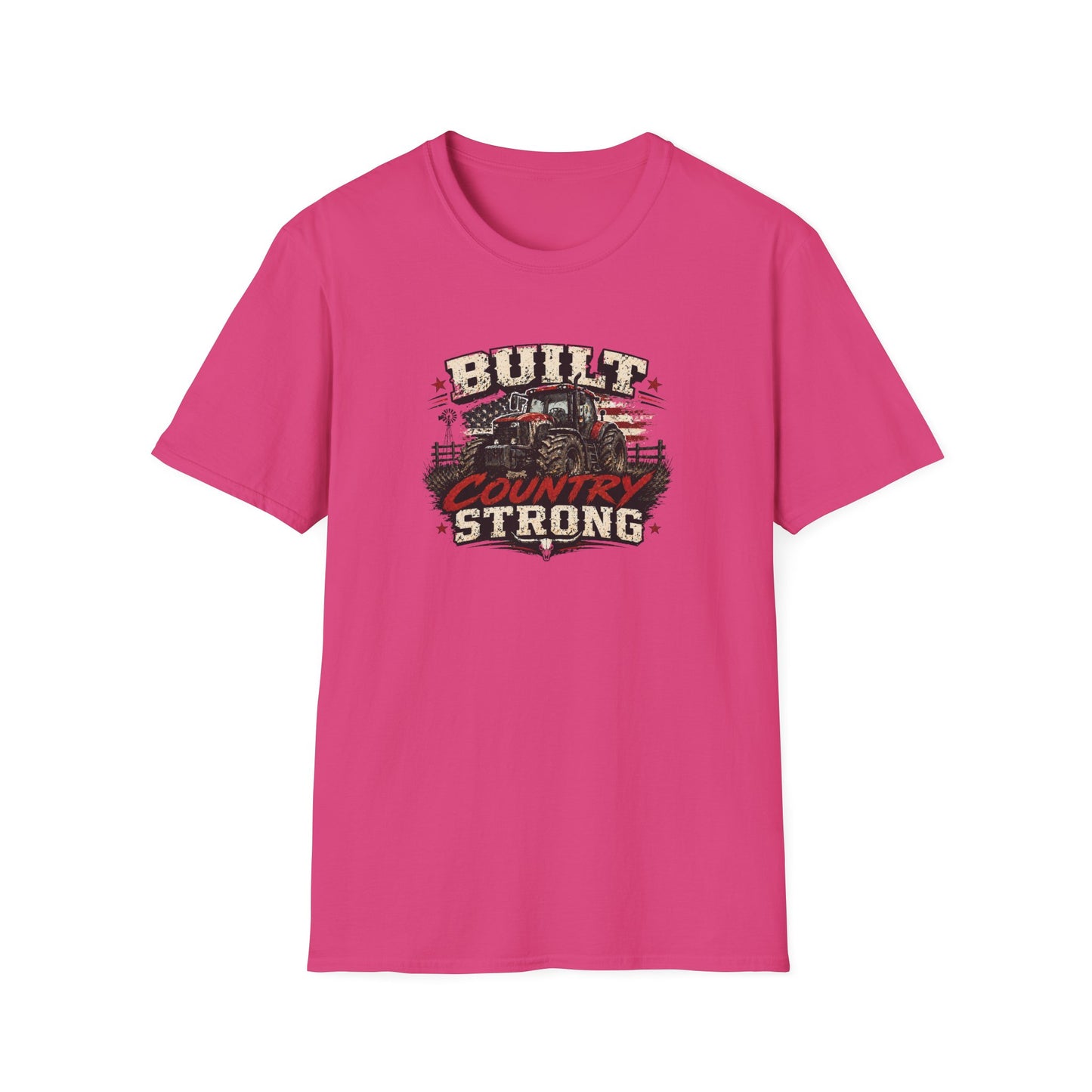 BUILT COUNTRY STRONG - Unisex Soft Style T-Shirt
