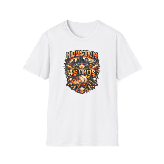 HOUSTON ASTROS VINTAGE DESIGN - Unisex Soft Style T-shirt
