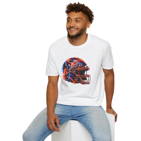 TEXANS INSPIRED HELMET - Unisex Soft Style T-Shirt