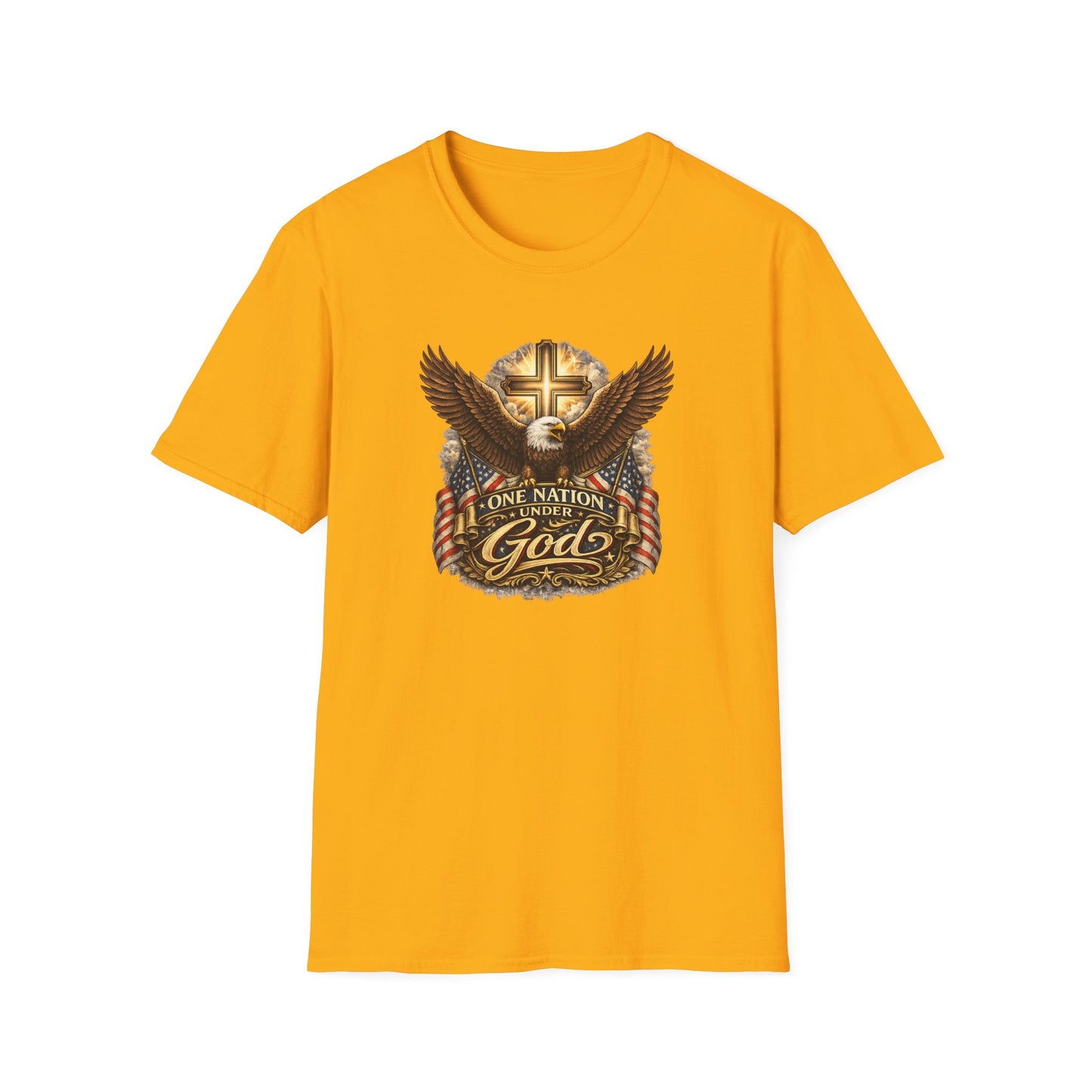 ONE NATION UNDER GOD - Unisex Softstyle T-Shirt
