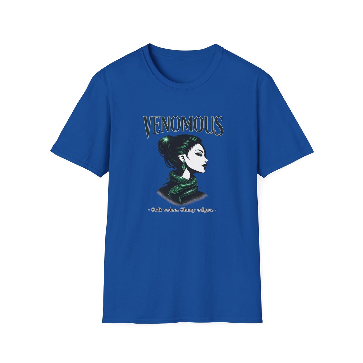 VENOMOUS-SOFT VOICE-SHARP EDGES - Unisex Soft Style T-Shirt