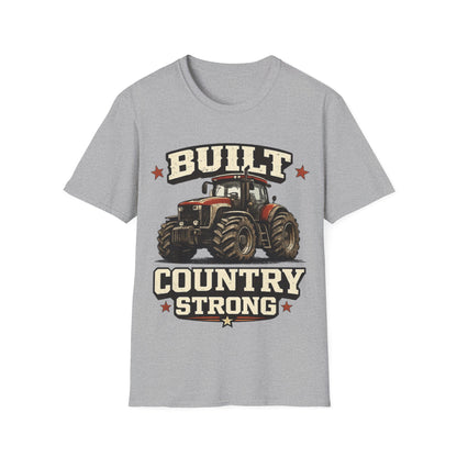 BUILT COUNTRY STRONG - ((BIG PRINT)) - Unisex Soft Style T-Shirt