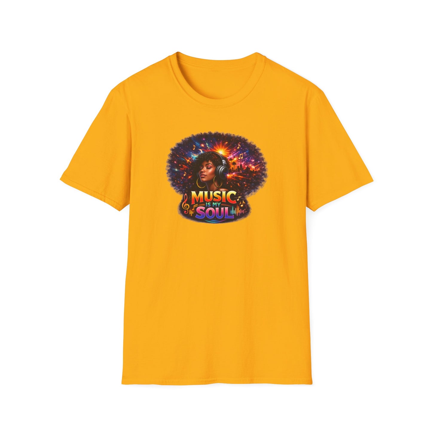 MUSIC IS MY SOUL - Unisex Softstyle T-Shirt
