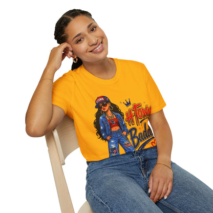 H-TOWN BADDIE - ((BIG PRINT)) Unisex Soft Style T-Shirt