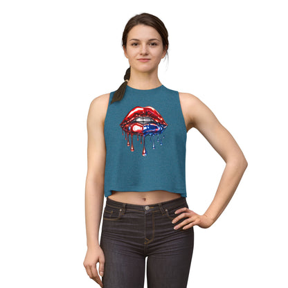 METALLIC LIPS - CROP TOP