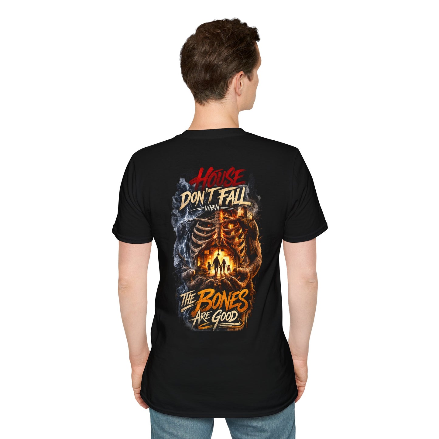 HOUSE DON'T FALL - (Front/Back Print) Unisex Soft Style T-Shirt