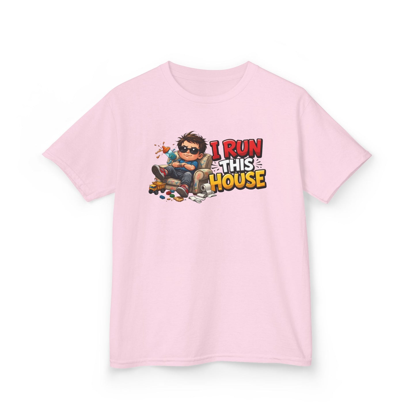 I RUN THIS HOUSE - Kid's Cotton Tee