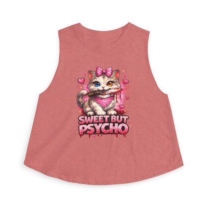 SWEET BUT PYSCHO - Women's Crop Top