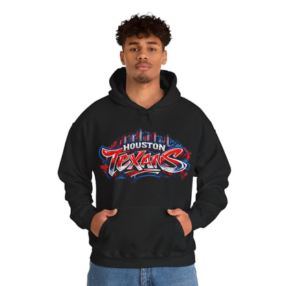 Houston Texans Graffiti Art Unisex Hoodie | H-Town Streetwear Pull-Over