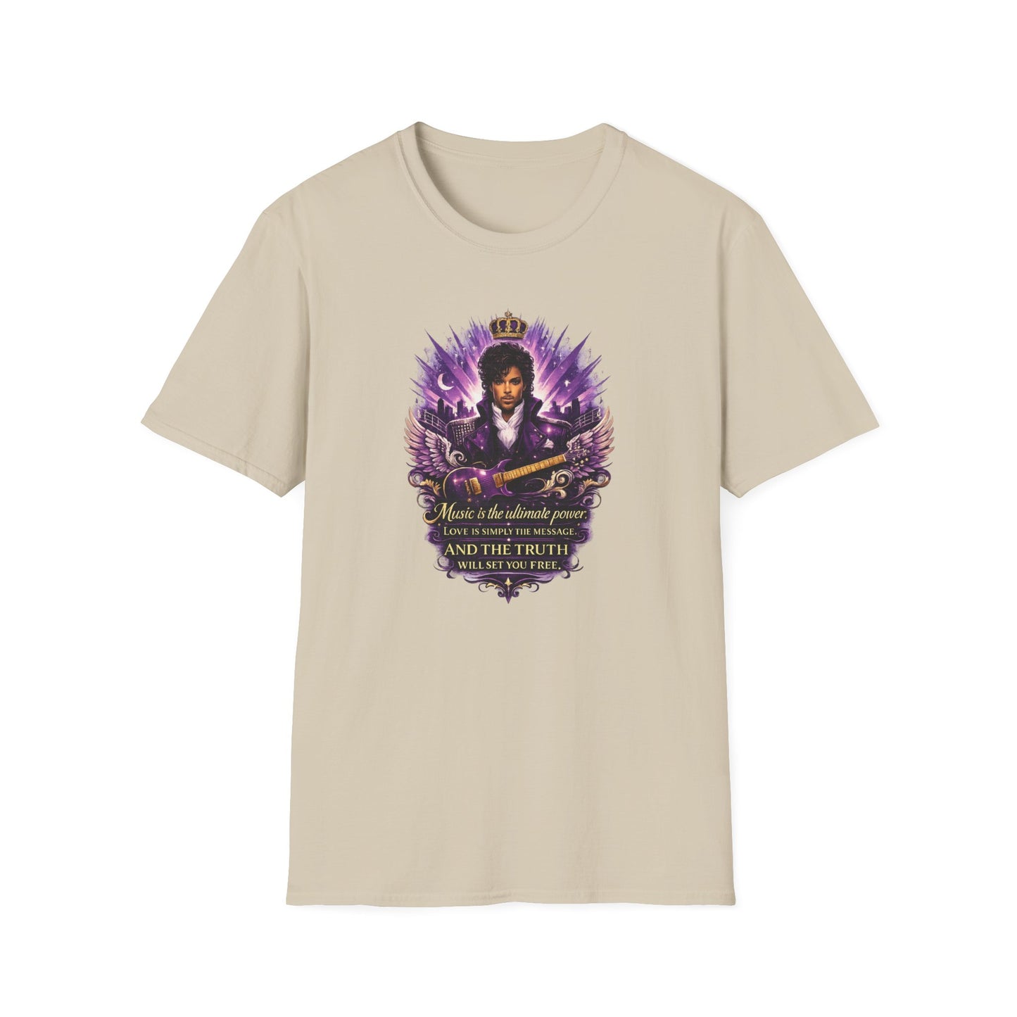 MUSIC IS THE ULTIMATE POWER - Unisex Soft Style T-shirt