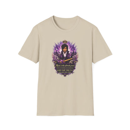 MUSIC IS THE ULTIMATE POWER - Unisex Soft Style T-shirt