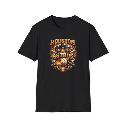 HOUSTON ASTROS VINTAGE DESIGN - Unisex Soft Style T-shirt