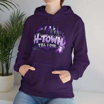H-Town Til I Die Hoodie | Houston 713 Skyline Streetwear Pull-Over