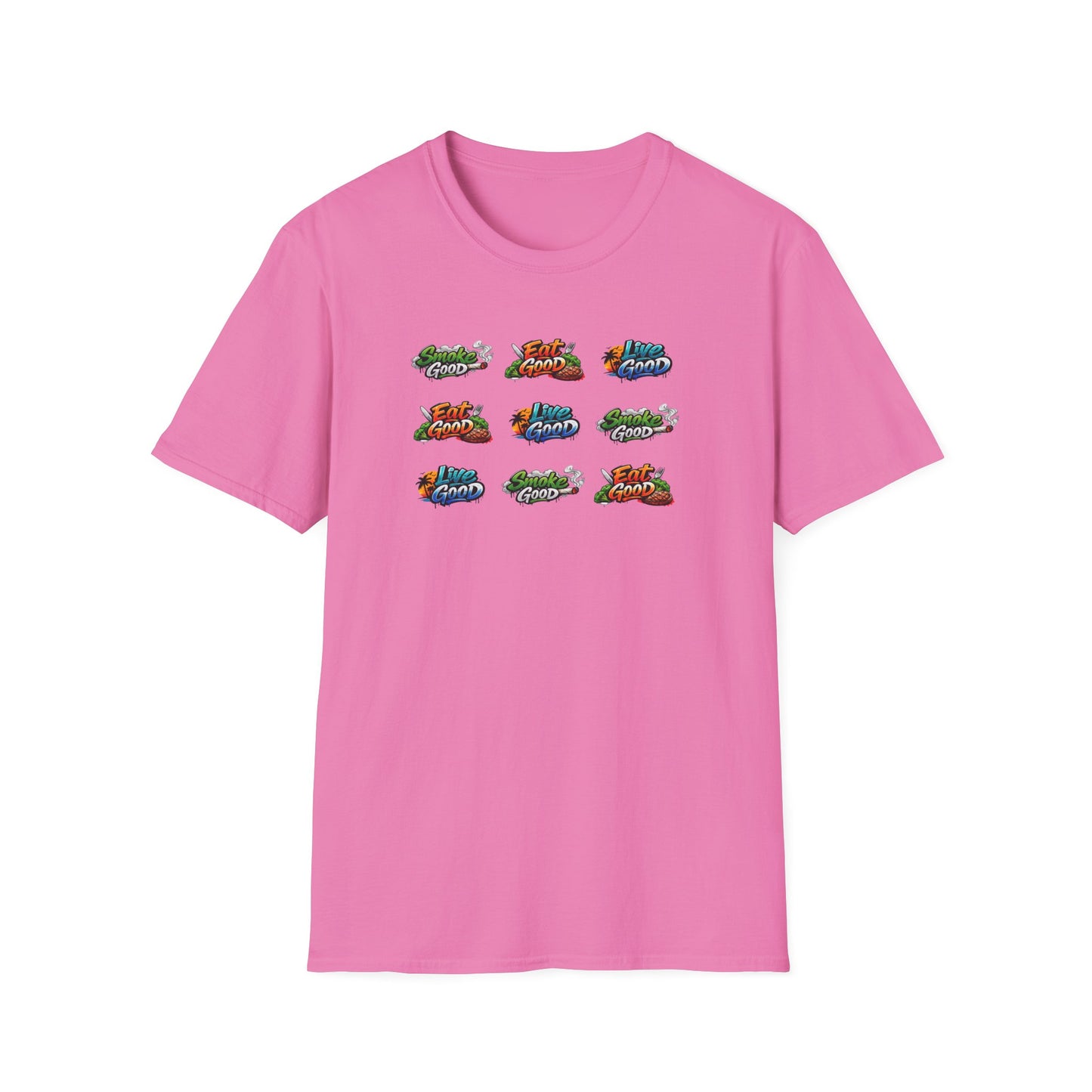 SMOKE GOOD-EAT GOOD-LIVE GOOD - Unisex Softstyle T-Shirt