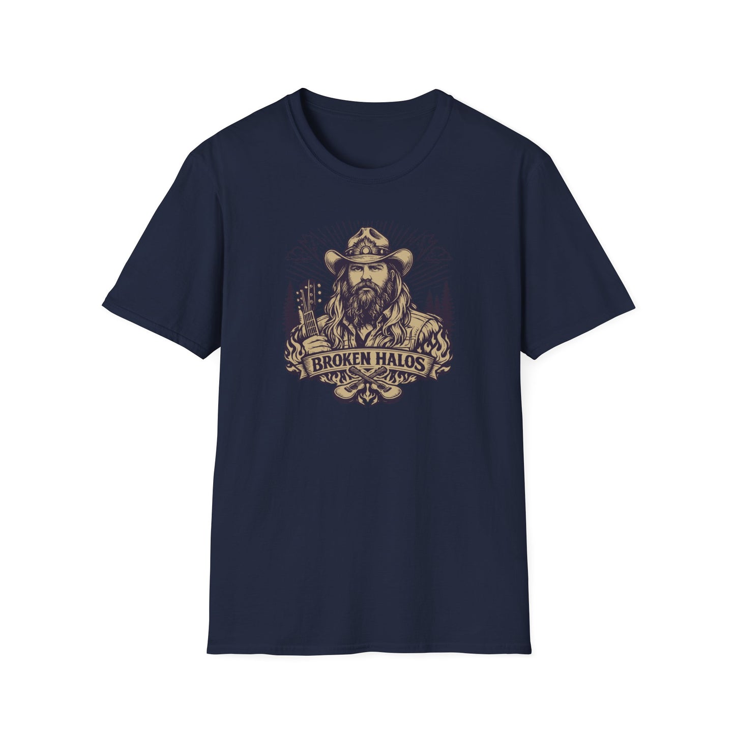 Chris Stapleton - BROKEN HALOS - Unisex Soft Style T-Shirt
