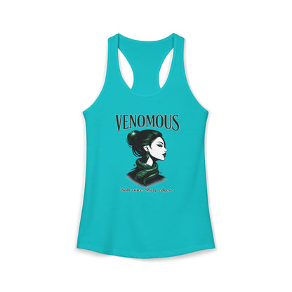 VENOMOUS-SOFT VOICE-SHARP EDGES - Women's Ideal Racerback Tank