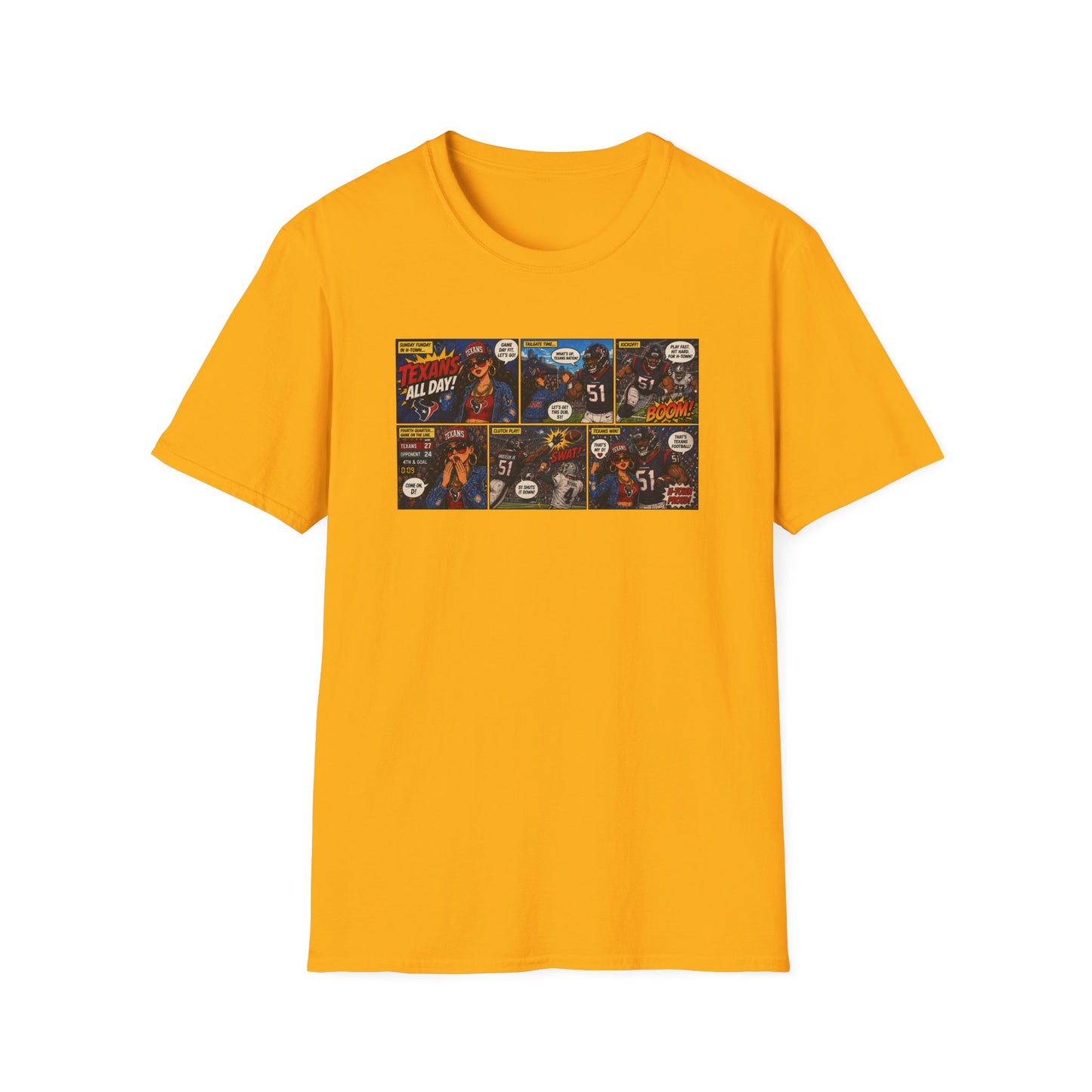 Comic Strip Graphic T‑Shirt — Retro Pop Art Panels