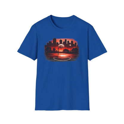 Street B-Ball Court - Unisex Soft Style T-Shirt