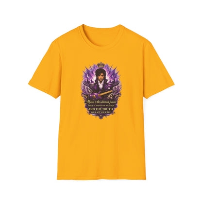 MUSIC IS THE ULTIMATE POWER - Unisex Soft Style T-shirt