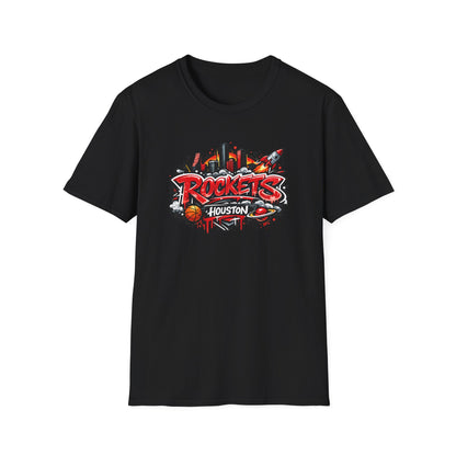 HOUSTON ROCKETS - DESIGN - Unisex Soft Style T-Shirt