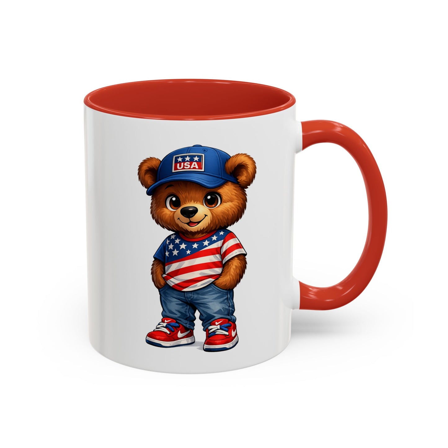 BERRY - REPPIN THE USA - Accent Coffee Mug (11, 15oz)