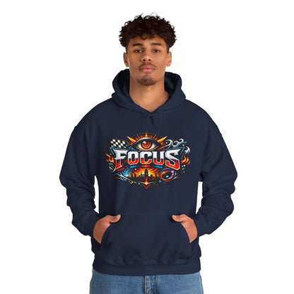Focus Hoodie | Motivational Mindset Graphic Pull-Over for Men & Women