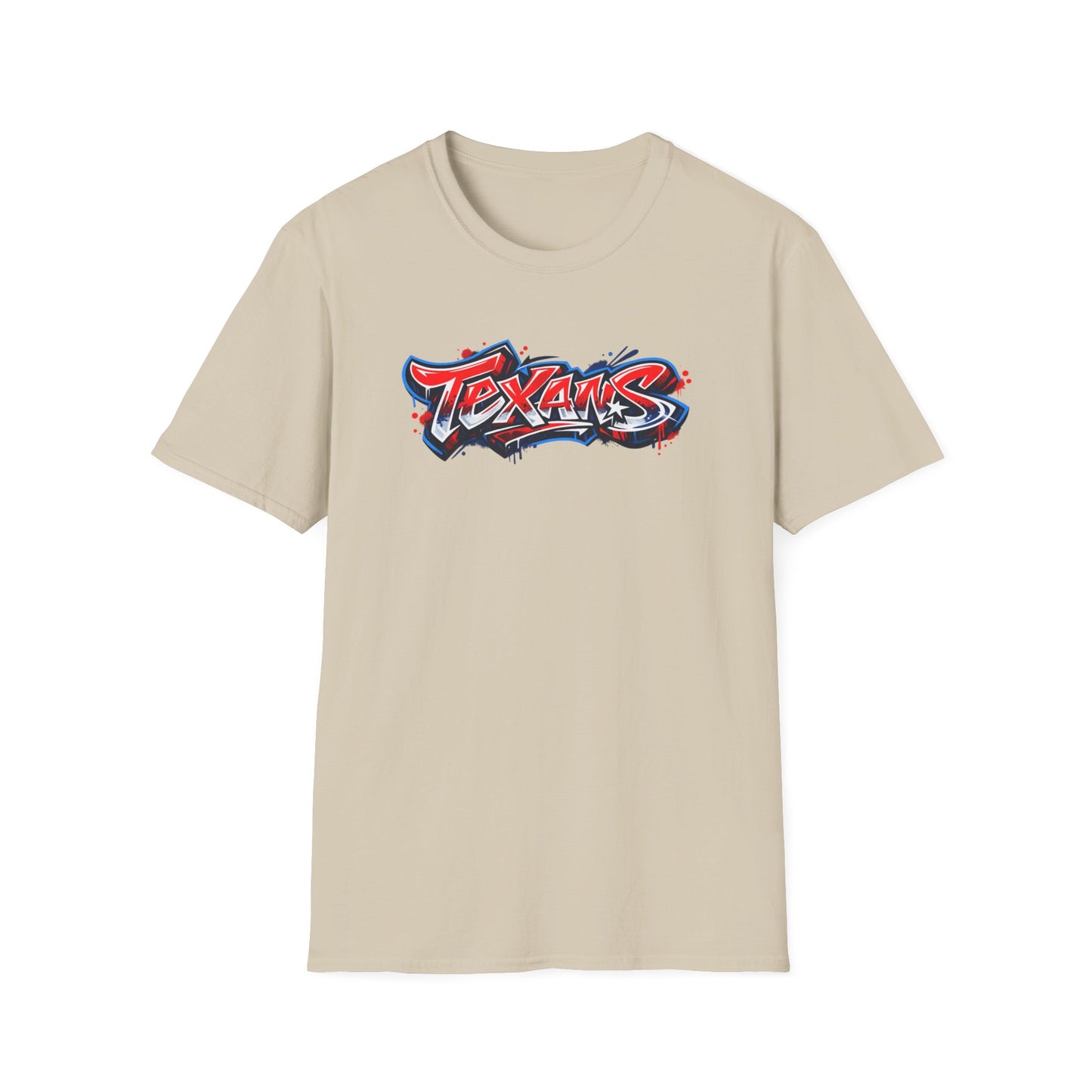 TEXANS-GRAFFITI ART  - Unisex Soft Style T-Shirt
