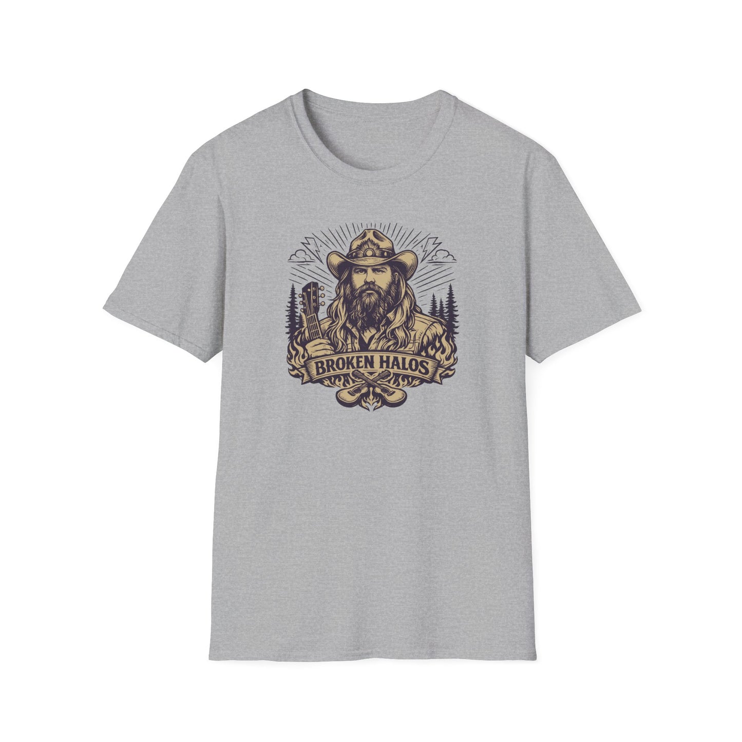 Chris Stapleton - BROKEN HALOS - Unisex Soft Style T-Shirt