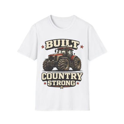 BUILT COUNTRY STRONG - ((BIG PRINT)) - Unisex Soft Style T-Shirt