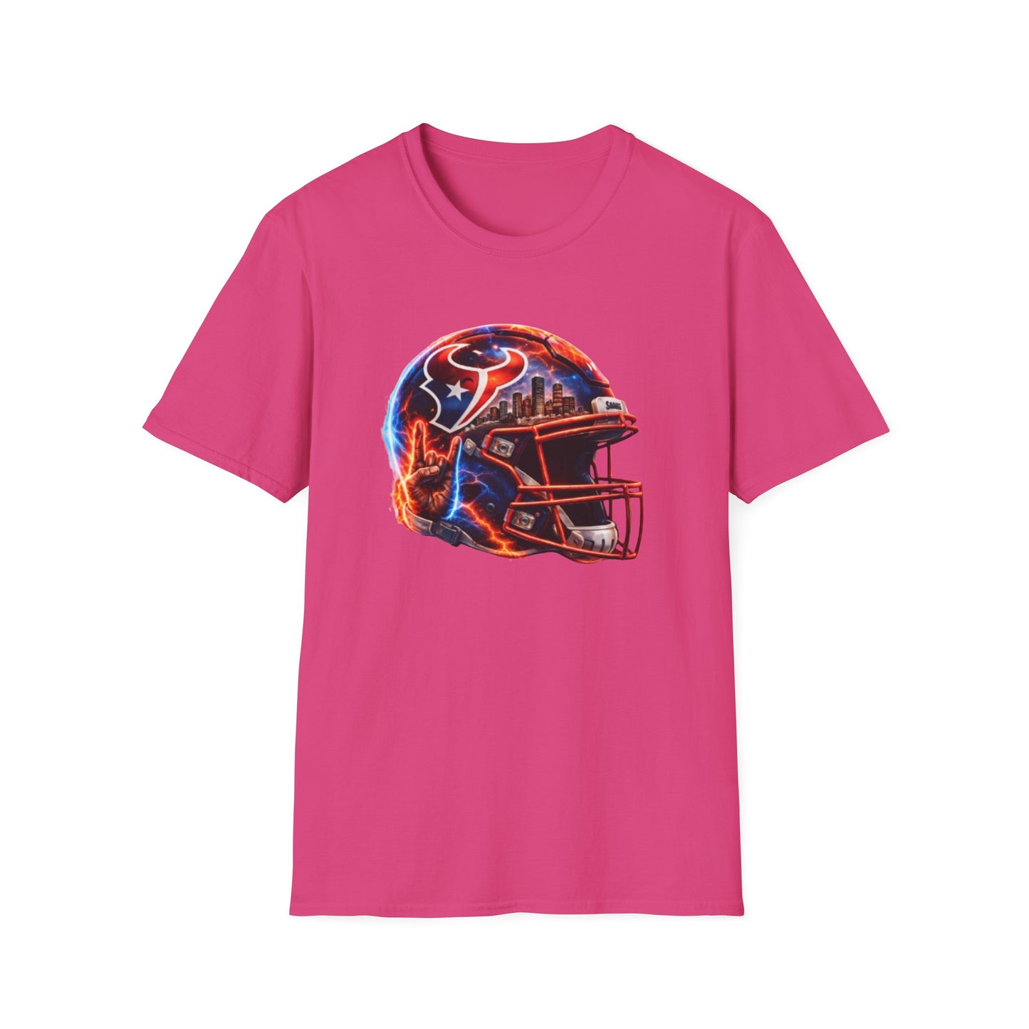 TEXANS INSPIRED HELMET - Unisex Soft Style T-Shirt