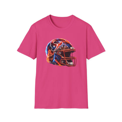 TEXANS INSPIRED HELMET - Unisex Soft Style T-Shirt