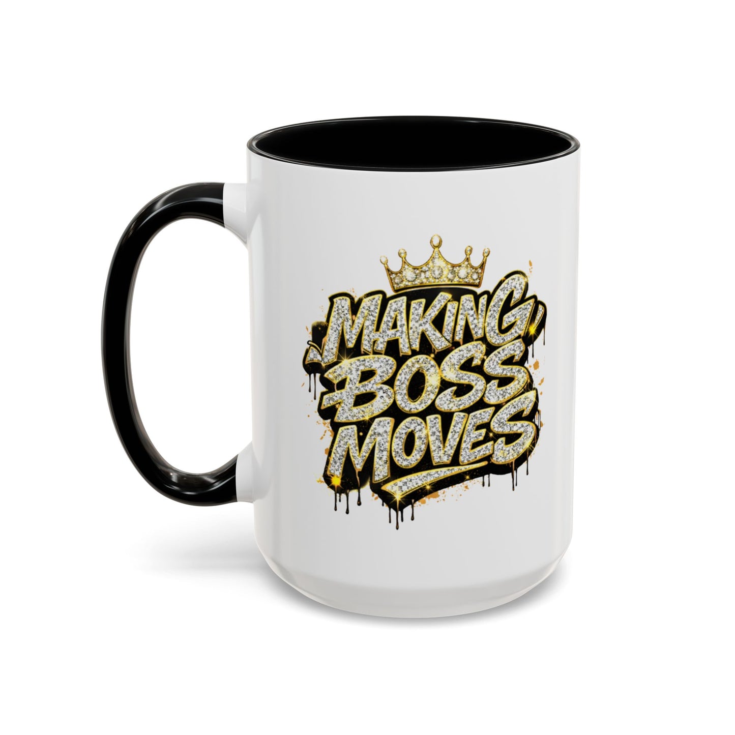 MAKING BOSS MOVES - Accent Coffee Mug (11, 15oz)