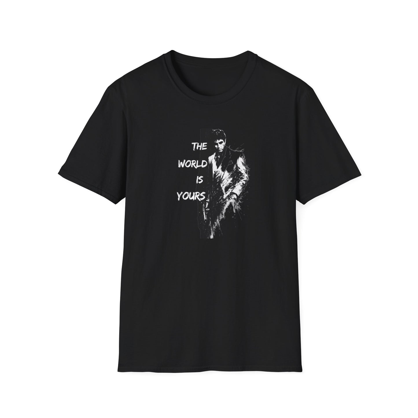 THE WORLD IS YOURS-SCARFACE - Unisex Soft Style T-Shirt
