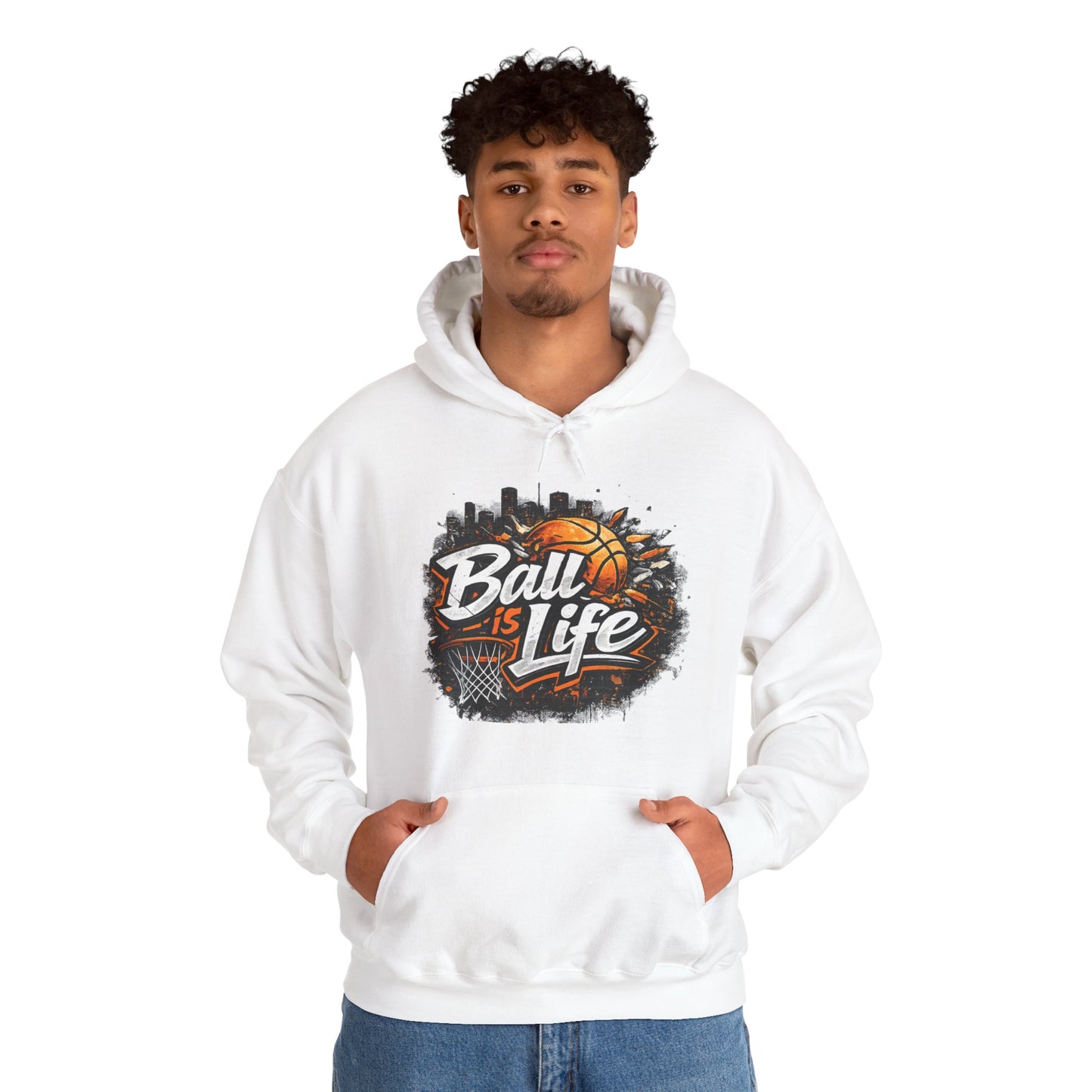 Ball Is Life Hoodie | Basketball Streetwear Graphic Unisex Pull-Over