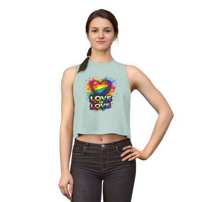 LOVE IS LOVE - Women's Crop Top