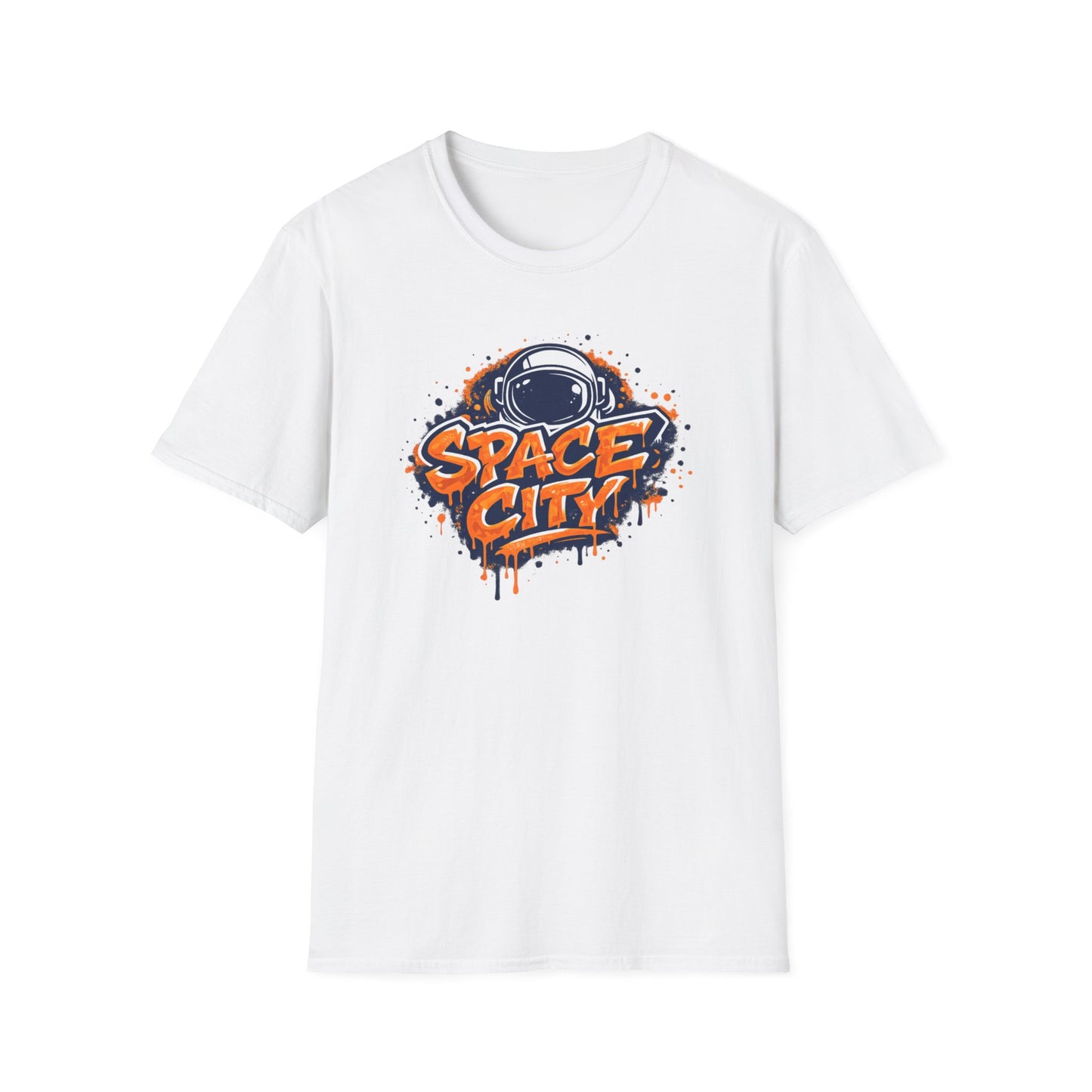 SPACE CITY-GRAFFITI ART - Unisex Soft Style T-shirt