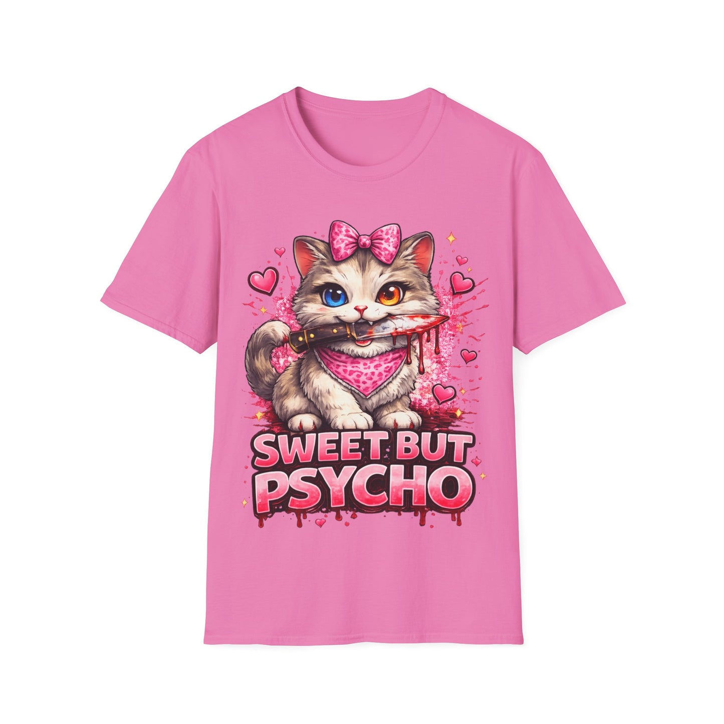 SWEET BUT PSYCHO - ((BIG PRINT))  Unisex Soft Style T-Shirt